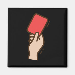 Funny Soccer Red Card Magnet