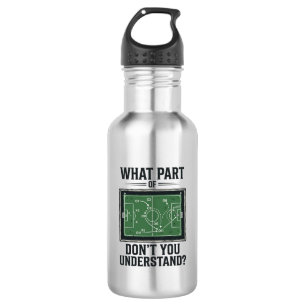 Funny Soccer Tactics Coach Vintage Shirt Design_1 532 Ml Water Bottle