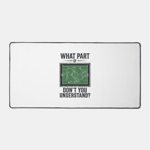 Funny Soccer Tactics Coach Vintage Shirt Design_1 Desk Mat