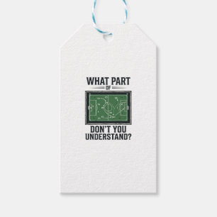 Funny Soccer Tactics Coach Vintage Shirt Design_1 Gift Tags