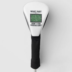 Funny Soccer Tactics Coach Vintage Shirt Design_1 Golf Head Cover
