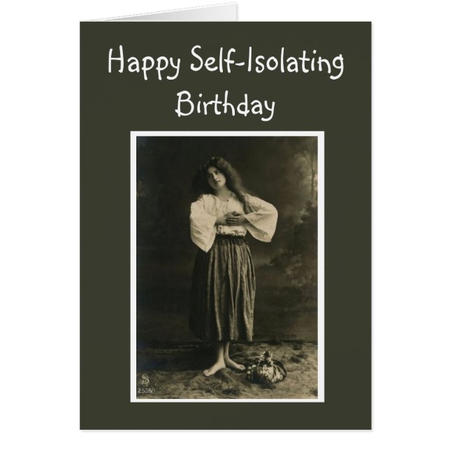 Funny Social Distancing Birthday Humour (Front)