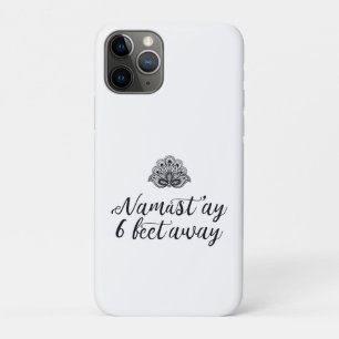 Funny Social Distancing Yoga Quote Case-Mate iPhone Case