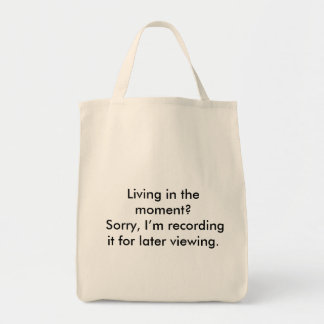 Funny Social Media Humour Tote Bag | Living In The
