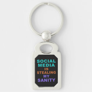 Funny “Social Media” key chain