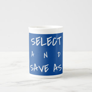 Funny social media, social life, computer words, t bone china mug