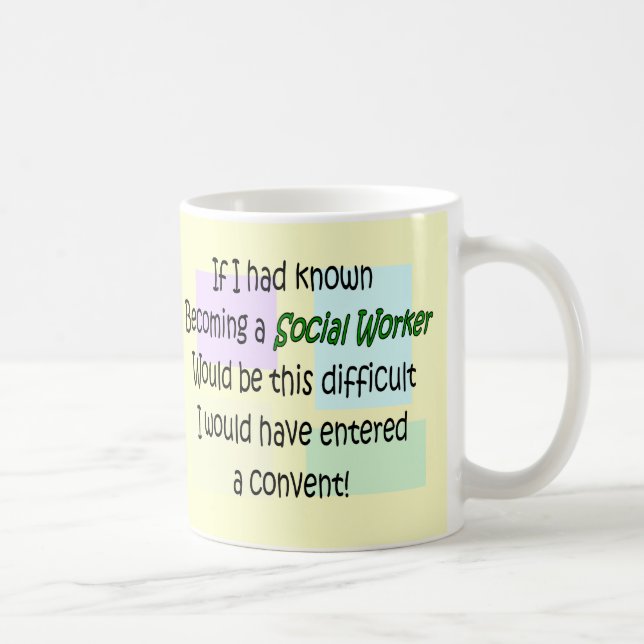 Funny Social Worker Gifts Coffee Mug (Right)