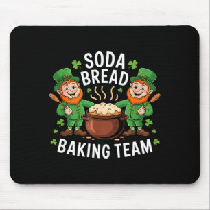 Funny Soda Bread Baking Team Irish Pastry Crew Hum Mouse Pad