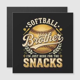Funny Softball Brother Snacks Sports