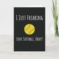 Funny Softball Cards For Team Player Catcher Cute