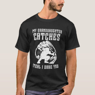 Funny Softball Catcher Grandpa Softball Catcher Gr T-Shirt
