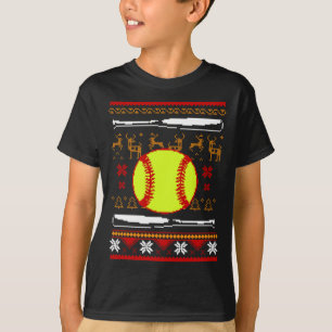 Funny Softball Christmas Gift T-Shirt