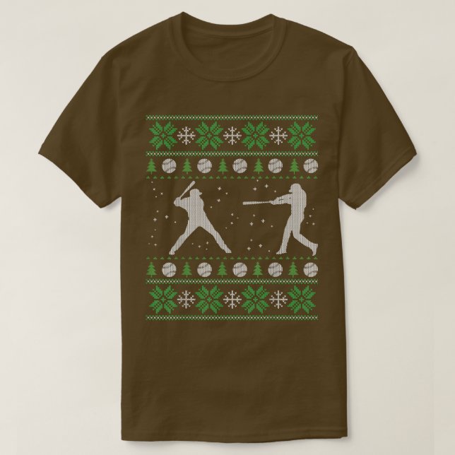 Funny Softball Player Ugly Christmas Sweater  (Design Front)