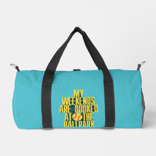Funny Softball Weekend At The Ballpark Sports Duffle Bag