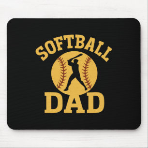 Funny Softll Dad Father's Day For Sports Fan  Mouse Pad