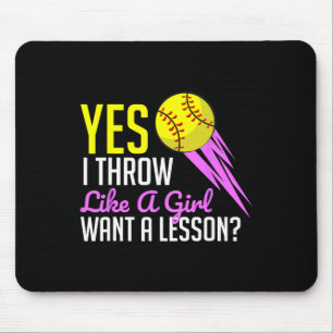 Funny Softll Game Player Sports Lover Gift For Wom Mouse Pad