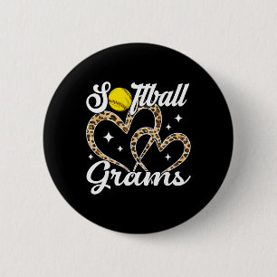 Funny Softll Grams Leopard Softll Player 6 Cm Round Badge