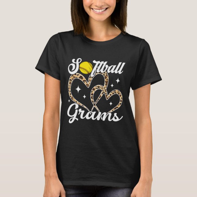 Funny Softll Grams Leopard Softll Player  T-Shirt (Front)