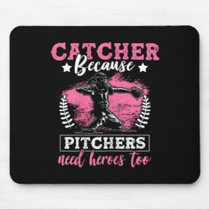 Funny Softll Lover Graphic Women Girls Softll Catc Mouse Pad