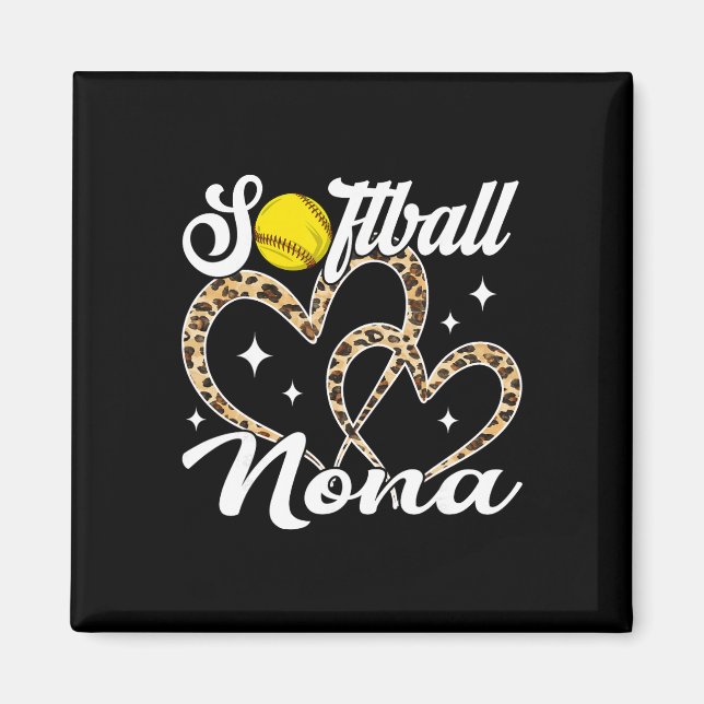 Funny Softll Nona Leopard Softll Player  Magnet (Front)