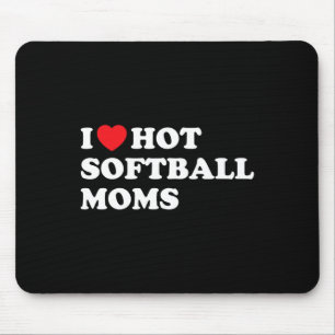 Funny Softll Shirt I Love Hot Softll Moms Mouse Pad