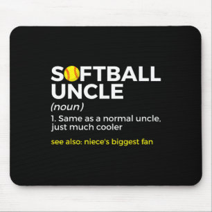 Funny Softll Uncle Definition Niece's Biggest Fan Mouse Pad