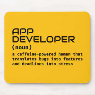 Funny Software Developer Desk Pad Mouse Pad