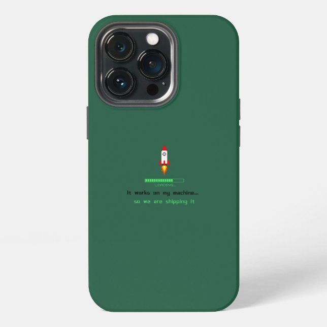 Funny Software Engineer Shipping It  iPhone Case (Back)