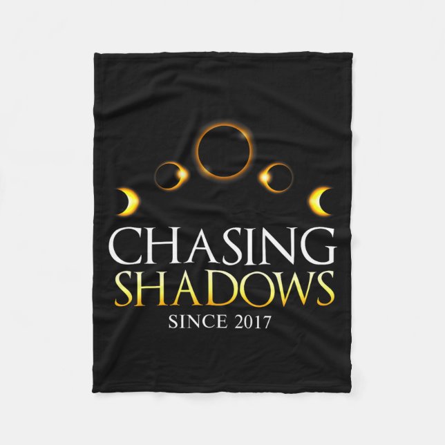 Funny Solar Eclipse 2017 Total Solar Fleece Blanket (Front)