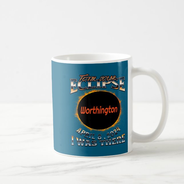 Funny Solar Eclipse Worthington Indiana There Coffee Mug (Right)
