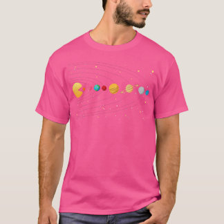 Funny Solar System - Astronauts Space Video Games T-Shirt
