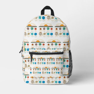 Funny Solar System Planet Humour Pattern Printed Backpack