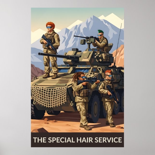 Funny soldiers poster (Front)