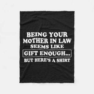 Funny Son In Law Sarcastic Humor Quote From Mother Fleece Blanket