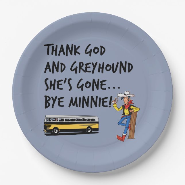 Funny Song Titles or Lyrics Classic Music Lovers Paper Plate (Front)