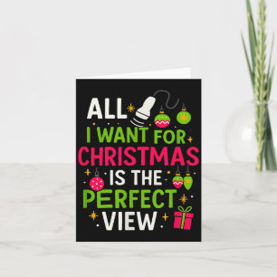 Funny Sonographer Christmas - Holiday Ultrasound T Card