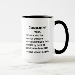 funny Sonographer Definition gifts for men women Mug