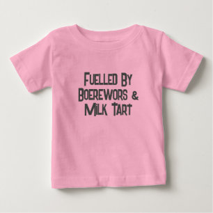 Funny South African Fuelled By Boerwors  Baby T-Shirt
