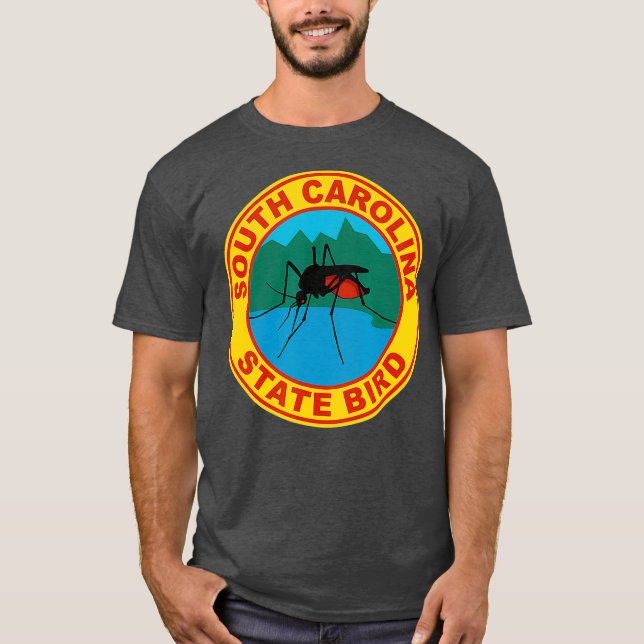 Funny South Carolina Mosquito State Bird T-Shirt (Front)