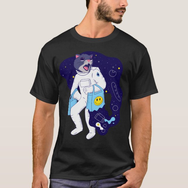 Funny Space Astronaut T-Shirt (Front)
