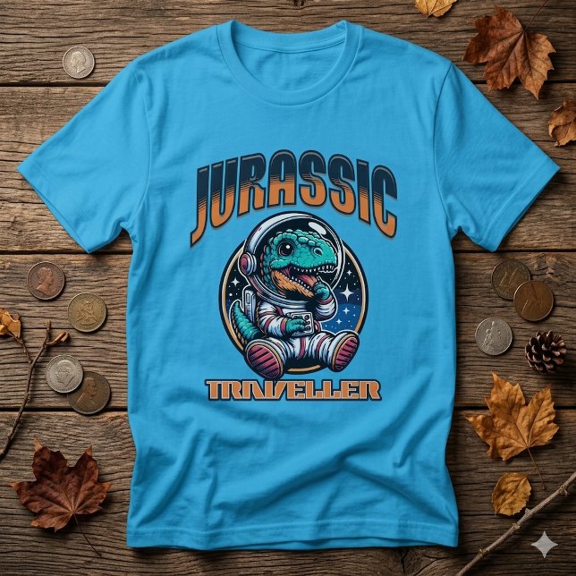 Funny Space Dinosaur Alien Astronaut T-Shirt (Creator Uploaded)