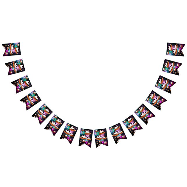 Funny space guinea pig bunting  (All)