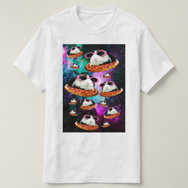 Funny space guinea pig T-Shirt (Design Front)