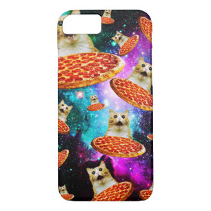 Funny space pizza cat Case-Mate iPhone case