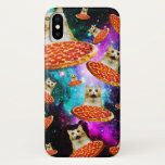 Funny space pizza cat Case-Mate iPhone case<br><div class="desc">Funny and crazy design for a cool gifts !</div>