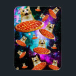 Funny space pizza cat magnet<br><div class="desc">Funny and crazy design for a cool gifts !</div>