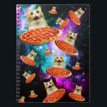 Funny space pizza cat notebook<br><div class="desc">Funny and crazy design for a cool gifts !</div>