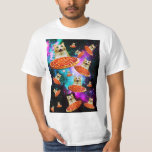 Funny space pizza cat T-Shirt<br><div class="desc">Funny and crazy design for a cool gifts !</div>