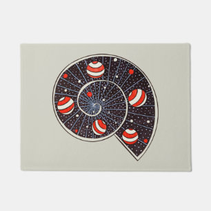 Funny Space Spiral Galaxy Kids Doormat