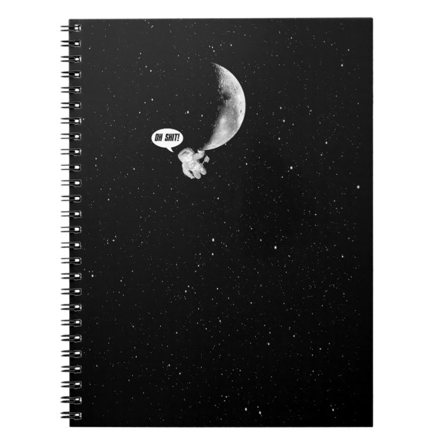 Funny Spaceman and The Moon Notebook (Front)